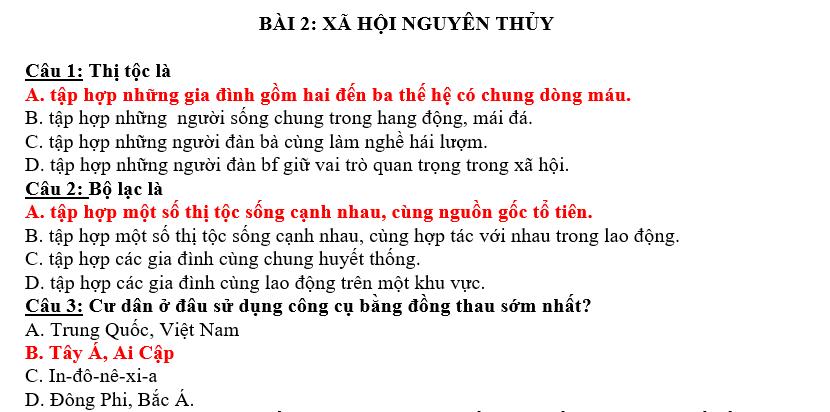 trắc nghiệm sử 10 kết nối tri thức