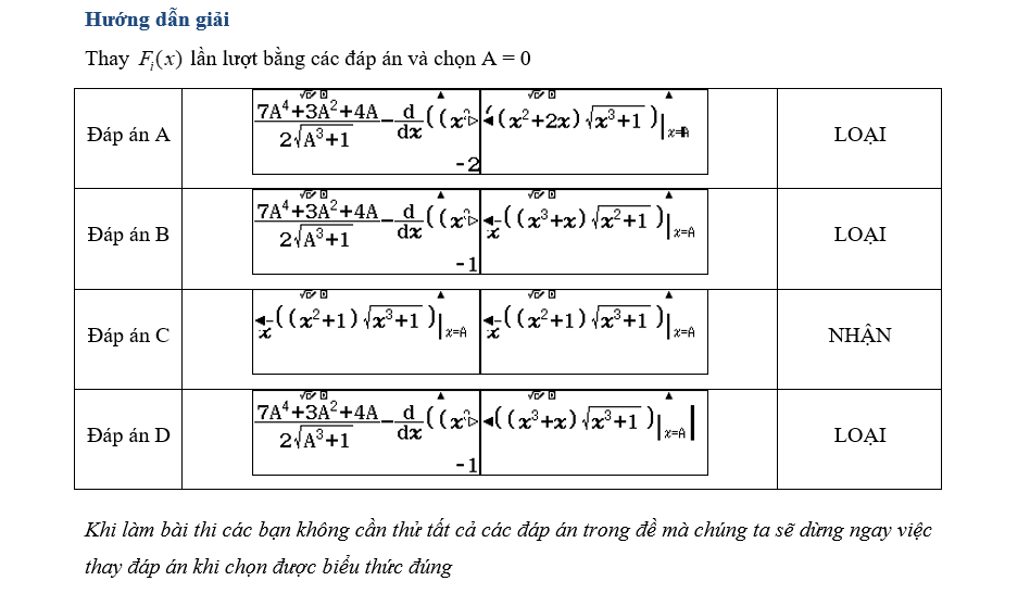 tích phân chuyên đề tích phân casio