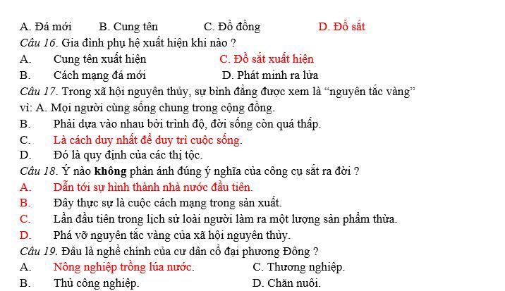 ĐỀ CƯƠNG ÔN TẬP KIỂM TRA HỌC KÌ I