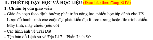 CHỦ ĐỀ ĐỊA LÝ 7 CÁC CUỘC ĐẠI PHÁT KIẾN ĐỊA LÍ