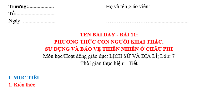 GIÁO ÁN ĐỊA LÝ 7 HỌC KÌ II