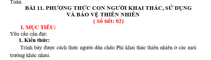 Giáo án địa lý 7 học kì II HAY