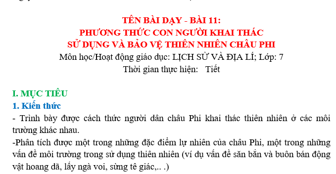 GIÁO ÁN ĐỊA LÝ 7 TỔNG KẾT HỌC KÌ II