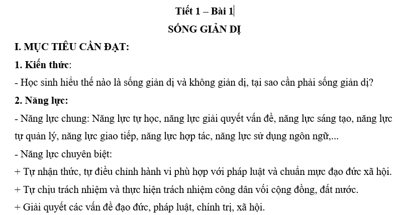 GIÁO ÁN GD.CD lớp 7 HỌC KÌ I