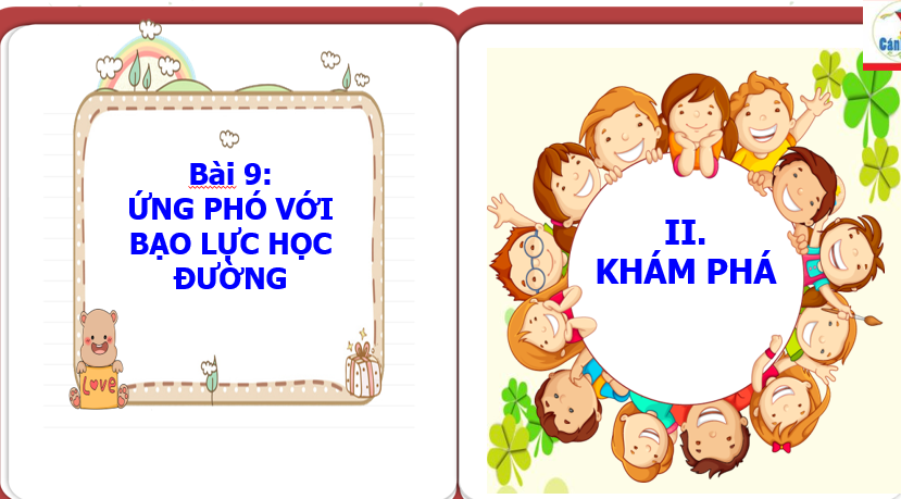 GIÁO ÁN PHƯƠNG PHÁP GIẢNG DẠY CÔNG DÂN LỚP 7 VỀ ỨNG PHÓ VỚI BẠO LỰC HỌC ĐƯỜNG  I. MỤC TIÊU BÀI HỌC: - Hiểu được khái niệm về bạo lực học đường và nhận thức về tác động của nó đến sự phát triển của cá nhân và xã hội. - Nhận biết các dấu hiệu của bạo lực học đường và biết cách ứng phó với nó. - Biết cách xây dựng môi trường học tập lành mạnh, không bạo lực.  II. CHUẨN BỊ: - Bảng phụ, bút, giấy. - Các tài liệu về bạo lực học đường và cách ứng phó với nó.  III. HOẠT ĐỘNG DẠY HỌC:  1. Kiểm tra bài cũ: - Yêu cầu học sinh trình bày khái niệm về bạo lực học đường và những hậu quả của nó.  2. Giới thiệu bài: - Giáo viên trình bày tổng quan về bài học: ứng phó với bạo lực học đường. - Trình bày mục tiêu và các hoạt động trong bài học.  3. Nội dung bài học:  a) Khái niệm về bạo lực học đường: - Giáo viên trình bày khái niệm về bạo lực học đường và những hậu quả của nó. - Yêu cầu học sinh thảo luận nhóm về các trường hợp bạo lực học đường mà họ đã từng nghe hoặc chứng kiến.  b) Dấu hiệu của bạo lực học đường: - Giáo viên trình bày các dấu hiệu của bạo lực học đường như: thể chất, tinh thần, hành vi và kết quả học tập. - Yêu cầu học sinh nhận biết các dấu hiệu này thông qua việc xem và phân tích các tình huống thực tế.  c) Ứng phó với bạo lực học đường: - Giáo viên trình bày các cách ứng phó với bạo lực học đường như: tránh xa, tìm sự giúp đỡ, tìm hiểu nguyên nhân và tìm phương pháp giải quyết. - Yêu cầu học sinh thảo luận nhóm về cách ứng phó với một số tình huống bạo lực học đường mà họ đã từng gặp phải.  d) Xây dựng môi trường học tập lành mạnh: - Giáo viên trình bày các nguyên tắc xây dựng môi trường học tập lành mạnh và không bạo lực. - Yêu cầu học sinh đề xuất các biện pháp để xây dựng môi trường học tập lành mạnh trong trường và lớp học của mình.  4. Củng cố, kết luận: - Tổ chức cho học sinh thảo luận nhóm về ý nghĩa của việc ứng phó với bạo lực học đường và xây dựng môi trường học tập lành mạnh. - Tổ chức cho học sinh trình bày kết quả thảo luận của nhóm mình.  IV. PHƯƠNG PHÁP DẠY HỌC: - Phương pháp thảo luận nhóm. - Phương pháp giảng dạy trực quan, ví dụ minh hoạ. - Phương pháp gợi mở, khám phá.  V. ĐÁNH GIÁ KẾT QUẢ HỌC TẬP: - Quan sát, theo dõi hoạt động của học sinh trong quá trình thảo luận nhóm. - Đánh giá kết quả thảo luận và hiểu biết của học sinh qua việc trình bày kết quả.  VI. GHI CHÚ: - Cần sử dụng các tài liệu liên quan để làm phong phú nội dung bài giảng. - Nắm vững kiến thức về bạo lực học đường và các phương pháp ứng phó để có thể giải đáp các câu hỏi của học sinh. - Tạo không gian thoải mái và an toàn để học sinh có thể chia sẻ ý kiến và kinh nghiệm cá nhân.