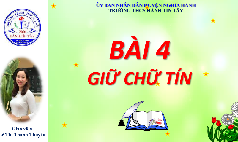 GIÁO ÁN PP GIÁO DỤC CÔNG DÂN LỚP 7 GIỮ CHỮ TÍN 