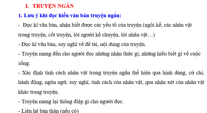 ĐỀ ĐỌC HIỂU ÔN TẬP – NGỮ VĂN LỚP 7 HỌC KÌ I NGỮ LIỆU NGOÀI CHƯƠNG TRÌNH 