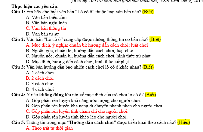 ĐỀ KIỂM TRA HỌC KÌ II Môn Ngữ văn lớp 7 Có Đáp Án