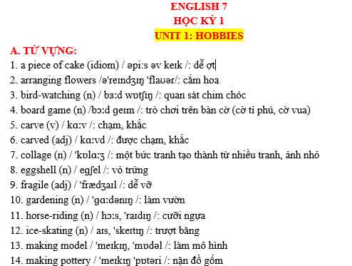 bài trắc nghiệm tiếng anh lớp 7, bài học tiếng anh lớp 7, bài giải tiếng anh lớp 7, bt tieng anh lop 7, bai tập tiếng anh lớp 7,