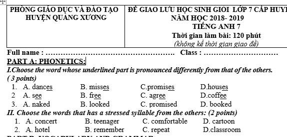 bài trắc nghiệm tiếng anh lớp 7, bài học tiếng anh lớp 7, bài giải tiếng anh lớp 7, bt tieng anh lop 7, bai tập tiếng anh lớp 7,