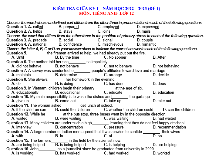 anh văn 12 sách mới, giai sgk anh 12, giai sgk anh 12 moi, giai tieng anh 12, giải anh 12, giải anh 12 unit 1,