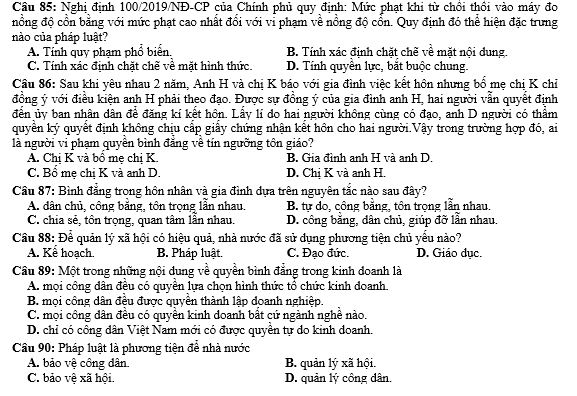 bo de thi, tổ hợp khxh, giải gdcd 12, giao duc cong dan 12, giao duc cong dan lop 12, thi THPT Quốc Gia,