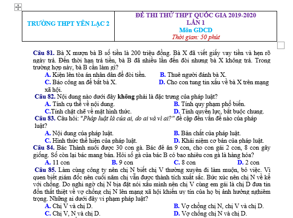 tổ hợp khxh, giải gdcd 12, giao duc cong dan 12, giao duc cong dan lop 12, thi THPT Quốc Gia,