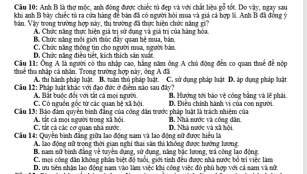 bo de thi, tổ hợp khxh, giải gdcd 12, giao duc cong dan 12, giao duc cong dan lop 12, thi THPT Quốc Gia,