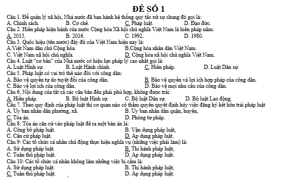 bo de thi, tổ hợp khxh, giải gdcd 12, giao duc cong dan 12, giao duc cong dan lop 12, thi THPT Quốc Gia,