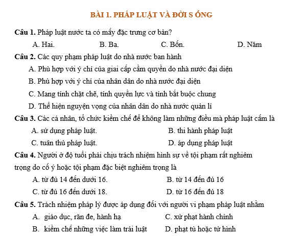 bo de thi, tổ hợp khxh, giải gdcd 12, giao duc cong dan 12, giao duc cong dan lop 12, thi THPT Quốc Gia,