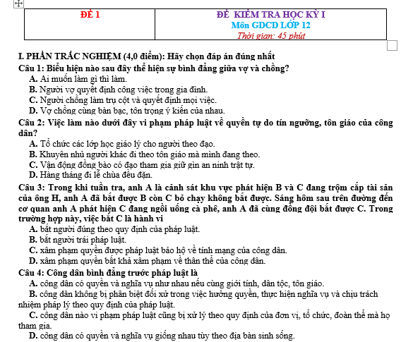 bo de thi, tổ hợp khxh, giải gdcd 12, giao duc cong dan 12, giao duc cong dan lop 12, thi THPT Quốc Gia,