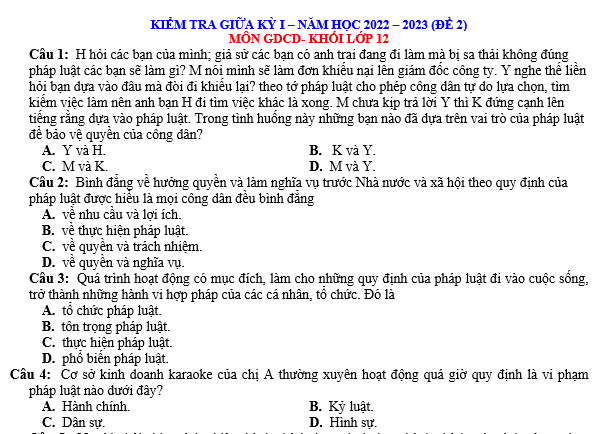 bo de thi, tổ hợp khxh, giải gdcd 12, giao duc cong dan 12, giao duc cong dan lop 12, thi THPT Quốc Gia,