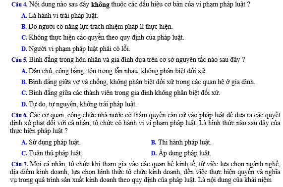 bo de thi, tổ hợp khxh, giải gdcd 12, giao duc cong dan 12, giao duc cong dan lop 12, thi THPT Quốc Gia,