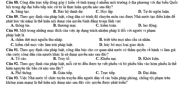 bo de thi, tổ hợp khxh, giải gdcd 12, giao duc cong dan 12, giao duc cong dan lop 12, thi THPT Quốc Gia,