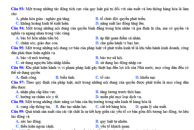 bo de thi, tổ hợp khxh, giải gdcd 12, giao duc cong dan 12, giao duc cong dan lop 12, thi THPT Quốc Gia,