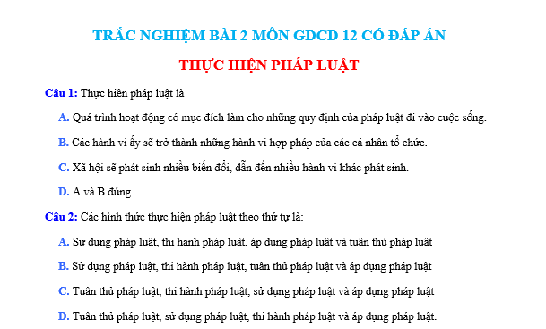 bo de thi, tổ hợp khxh, giải gdcd 12, giao duc cong dan 12, giao duc cong dan lop 12, thi THPT Quốc Gia,