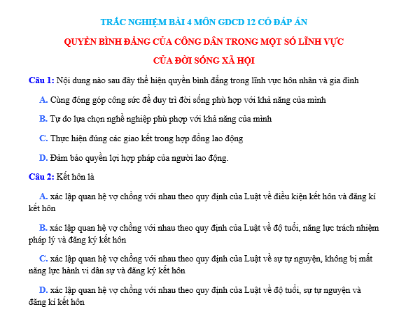 bo de thi, tổ hợp khxh, giải gdcd 12, giao duc cong dan 12, giao duc cong dan lop 12, thi THPT Quốc Gia,