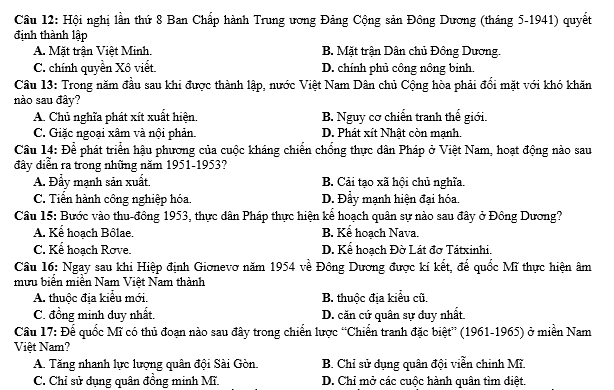 file sử 12, lich su 12 pdf, lich sư 12, lịch su 12, tổ hợp khxh, thithptqg,