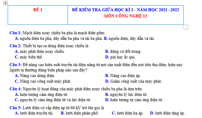 soạn công nghệ 12, công nghệ 12 lý thuyết, công nghệ 12 trắc nghiệm, thithptqg,