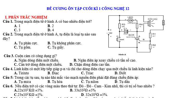 soạn công nghệ 12, công nghệ 12 lý thuyết, công nghệ 12 trắc nghiệm, thithptqg,