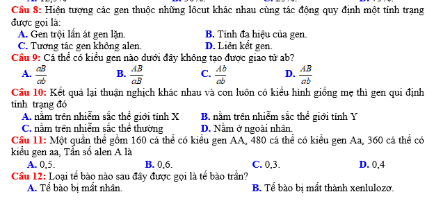 #cácdạngbàitậpsinh12, #cácdạngbàitậpsinhhọc12theochuyênde, #dethisinhhoclop12, #bồidưỡnghsgsinh12, #bàitậpsinhhọc12, #thithptqg, #bồidưỡnghọcsinhgiỏisinh12pdf, #congthucsinhhoc12, #đềthihsg12mônsinh, #DETHISINHHOCLOP 12, #sinhhocjlop12,