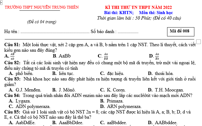 #cácdạngbàitậpsinh12, #cácdạngbàitậpsinhhọc12theochuyênde, #dethisinhhoclop12, #bồidưỡnghsgsinh12, #bàitậpsinhhọc12, #thithptqg, #bồidưỡnghọcsinhgiỏisinh12pdf, #congthucsinhhoc12, #đềthihsg12mônsinh, #DETHISINHHOCLOP 12, #sinhhocjlop12,