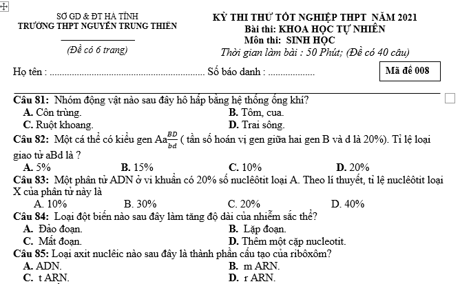 #cácdạngbàitậpsinh12, #cácdạngbàitậpsinhhọc12theochuyênde, #dethisinhhoclop12, #bồidưỡnghsgsinh12, #bàitậpsinhhọc12, #thithptqg, #bồidưỡnghọcsinhgiỏisinh12pdf, #congthucsinhhoc12, #đềthihsg12mônsinh, #DETHISINHHOCLOP 12, #sinhhocjlop12,