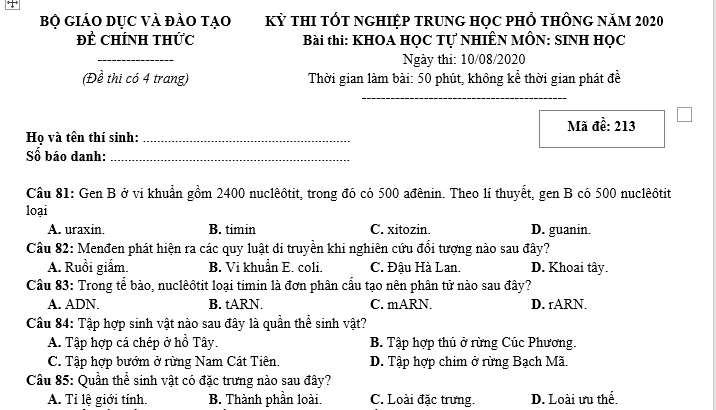 #cácdạngbàitậpsinh12, #cácdạngbàitậpsinhhọc12theochuyênde, #dethisinhhoclop12, #bồidưỡnghsgsinh12, #bàitậpsinhhọc12, #thithptqg, #bồidưỡnghọcsinhgiỏisinh12pdf, #congthucsinhhoc12, #đềthihsg12mônsinh, #DETHISINHHOCLOP 12, #sinhhocjlop12,