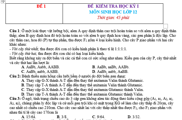 #cácdạngbàitậpsinh12, #cácdạngbàitậpsinhhọc12theochuyênde, #dethisinhhoclop12, #bồidưỡnghsgsinh12, #bàitậpsinhhọc12, #thithptqg, #bồidưỡnghọcsinhgiỏisinh12pdf, #congthucsinhhoc12, #đềthihsg12mônsinh, #DETHISINHHOCLOP 12, #sinhhocjlop12,