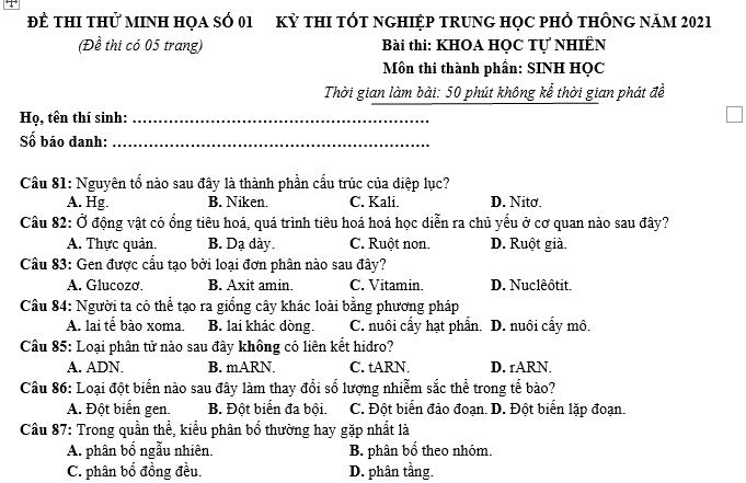 #cácdạngbàitậpsinh12, #cácdạngbàitậpsinhhọc12theochuyênde, #dethisinhhoclop12, #bồidưỡnghsgsinh12, #bàitậpsinhhọc12, #thithptqg, #bồidưỡnghọcsinhgiỏisinh12pdf, #congthucsinhhoc12, #đềthihsg12mônsinh, #DETHISINHHOCLOP 12, #sinhhocjlop12,