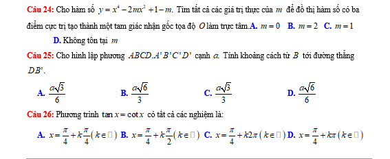 #baitaptoanlop12, #baitoanlop12, #logaritlop12, #giaitoan12, #dethihk1montoanlop12, #dethithutoan12, #côngthứchìnhhoc12, #hinhhoclop12, #thithptqg,