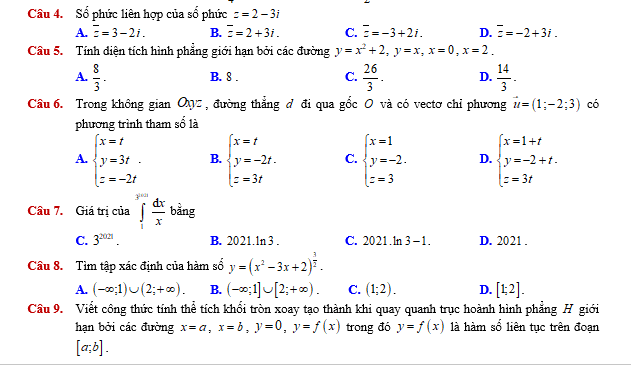 #baitaptoanlop12, #baitoanlop12, #logaritlop12, #giaitoan12, #dethihk1montoanlop12, #dethithutoan12, #côngthứchìnhhoc12, #hinhhoclop12, #thithptqg,