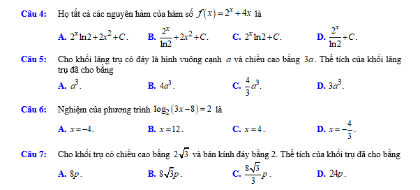 #baitaptoanlop12, #baitoanlop12, #logaritlop12, #giaitoan12, #dethihk1montoanlop12, #dethithutoan12, #côngthứchìnhhoc12, #hinhhoclop12, #thithptqg,