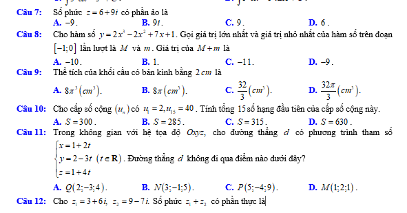 #baitaptoanlop12, #baitoanlop12, #logaritlop12, #giaitoan12, #dethihk1montoanlop12, #dethithutoan12, #côngthứchìnhhoc12, #hinhhoclop12, #thithptqg,