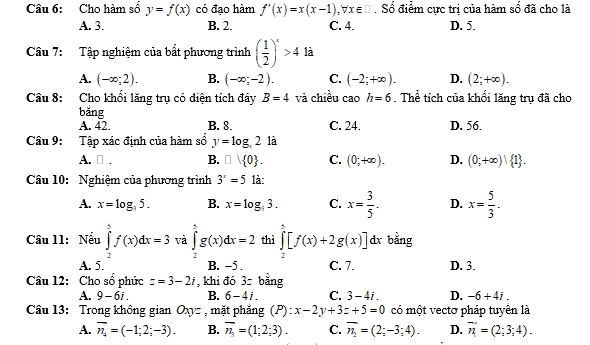 #baitaptoanlop12, #baitoanlop12, #logaritlop12, #giaitoan12, #dethihk1montoanlop12, #dethithutoan12, #côngthứchìnhhoc12, #hinhhoclop12, #thithptqg,