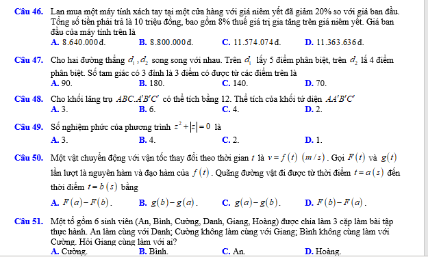 #baitaptoanlop12, #baitoanlop12, #logaritlop12, #giaitoan12, #dethihk1montoanlop12, #dethithutoan12, #côngthứchìnhhoc12, #hinhhoclop12, #thithptqg,