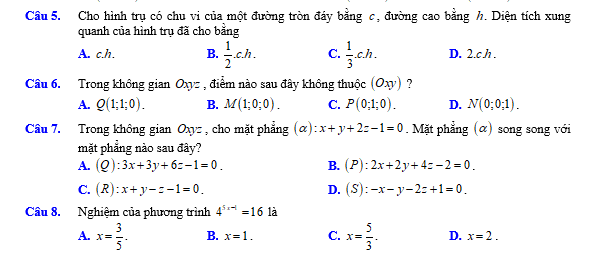 #baitaptoanlop12, #baitoanlop12, #logaritlop12, #giaitoan12, #dethihk1montoanlop12, #dethithutoan12, #côngthứchìnhhoc12, #hinhhoclop12, #thithptqg,