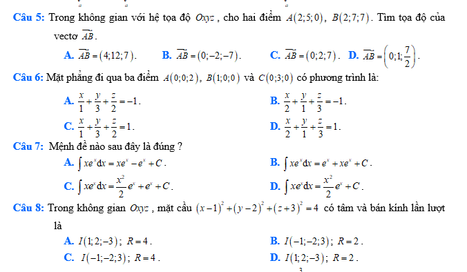 #baitaptoanlop12, #baitoanlop12, #logaritlop12, #giaitoan12, #dethihk1montoanlop12, #dethithutoan12, #côngthứchìnhhoc12, #hinhhoclop12, #thithptqg,