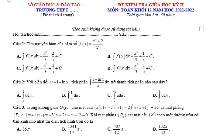 #baitaptoanlop12, #baitoanlop12, #logaritlop12, #giaitoan12, #dethihk1montoanlop12, #dethithutoan12, #côngthứchìnhhoc12, #hinhhoclop12, #thithptqg,