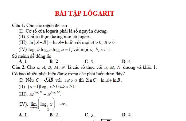 #baitaptoanlop12, #baitoanlop12, #logaritlop12, #giaitoan12, #dethihk1montoanlop12, #dethithutoan12, #côngthứchìnhhoc12, #hinhhoclop12, #thithptqg,