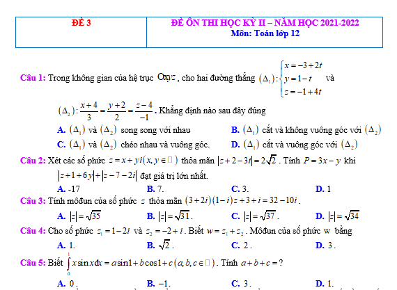 #baitaptoanlop12, #baitoanlop12, #logaritlop12, #giaitoan12, #dethihk1montoanlop12, #dethithutoan12, #côngthứchìnhhoc12, #hinhhoclop12, #thithptqg,