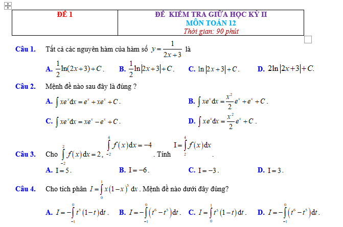 #baitaptoanlop12, #baitoanlop12, #logaritlop12, #giaitoan12, #dethihk1montoanlop12, #dethithutoan12, #côngthứchìnhhoc12, #hinhhoclop12, #thithptqg,