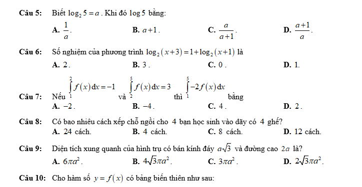 #baitaptoanlop12, #baitoanlop12, #logaritlop12, #giaitoan12, #dethihk1montoanlop12, #dethithutoan12, #côngthứchìnhhoc12, #hinhhoclop12, #thithptqg,