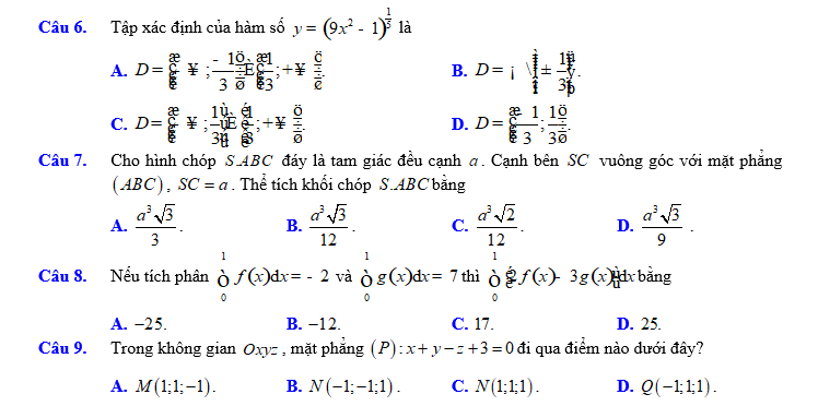 #baitaptoanlop12, #baitoanlop12, #logaritlop12, #giaitoan12, #dethihk1montoanlop12, #dethithutoan12, #côngthứchìnhhoc12, #hinhhoclop12, #thithptqg,